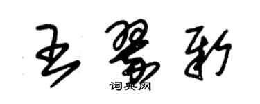 朱錫榮王翠新草書個性簽名怎么寫