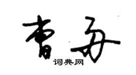 朱錫榮曹舟草書個性簽名怎么寫