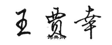 駱恆光王賈幸行書個性簽名怎么寫