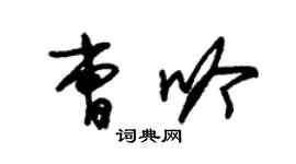 朱錫榮曹吟草書個性簽名怎么寫