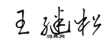 駱恆光王繼松草書個性簽名怎么寫