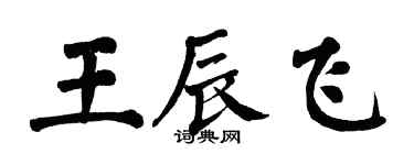 翁闓運王辰飛楷書個性簽名怎么寫