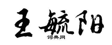 胡問遂王毓陽行書個性簽名怎么寫