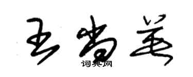 朱錫榮王尚英草書個性簽名怎么寫