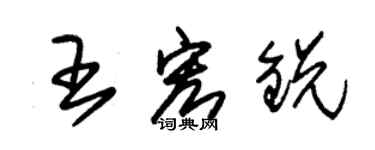 朱錫榮王宏銳草書個性簽名怎么寫