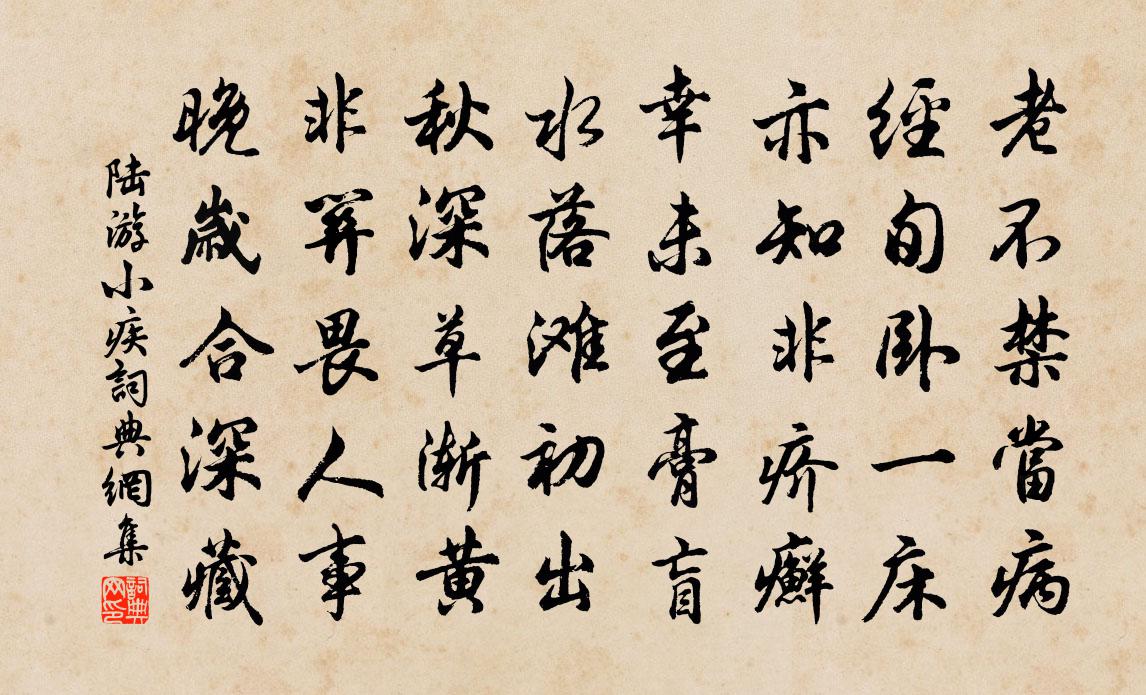 陸游小疾書法作品欣賞