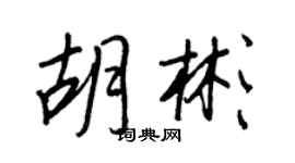 王正良胡彬行書個性簽名怎么寫