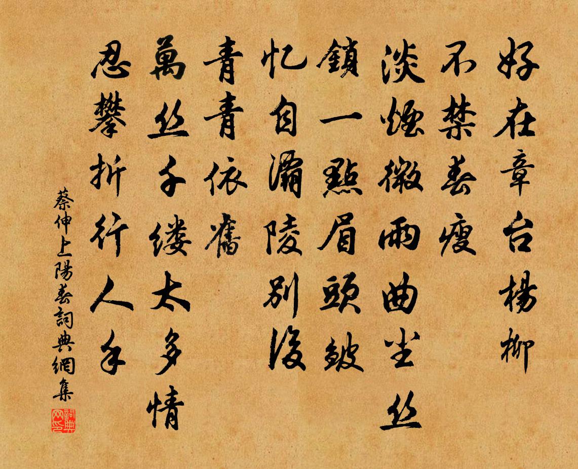 蔡伸上陽春/驀山溪書法作品欣賞