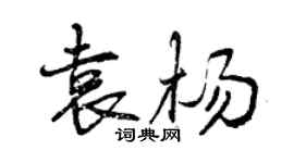 曾慶福袁楊行書個性簽名怎么寫