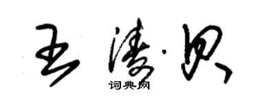 朱錫榮王濤貝草書個性簽名怎么寫