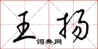 梁錦英王揚草書怎么寫