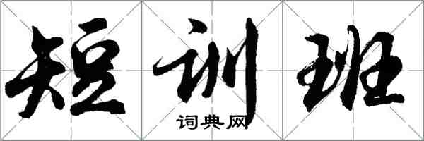 胡問遂短訓班行書怎么寫