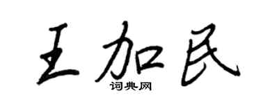 王正良王加民行書個性簽名怎么寫