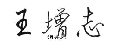 駱恆光王增志行書個性簽名怎么寫