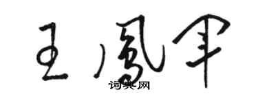 駱恆光王鳳軍草書個性簽名怎么寫