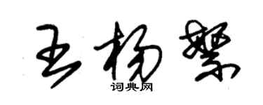 朱錫榮王楊繁草書個性簽名怎么寫
