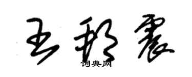 朱錫榮王邦震草書個性簽名怎么寫