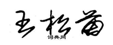 朱錫榮王松苗草書個性簽名怎么寫