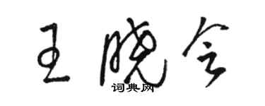 駱恆光王曉會草書個性簽名怎么寫