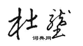 駱恆光杜壟草書個性簽名怎么寫