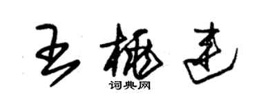 朱錫榮王桃連草書個性簽名怎么寫