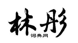 胡問遂林彤行書個性簽名怎么寫