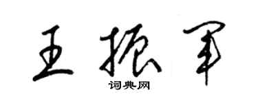 梁錦英王振軍草書個性簽名怎么寫