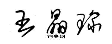 朱錫榮王晶琛草書個性簽名怎么寫