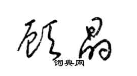 梁錦英顧晶草書個性簽名怎么寫