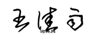 朱錫榮王佳雨草書個性簽名怎么寫