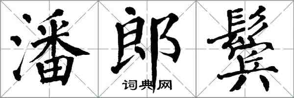 翁闓運潘郎鬢楷書怎么寫