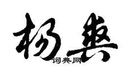 胡問遂楊爽行書個性簽名怎么寫