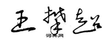 曾慶福王攀超草書個性簽名怎么寫