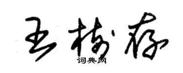 朱錫榮王樹存草書個性簽名怎么寫