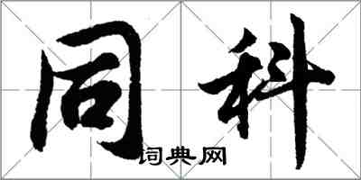 胡問遂同科行書怎么寫