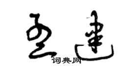 曾慶福孟建草書個性簽名怎么寫