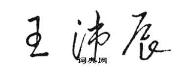 駱恆光王沛辰草書個性簽名怎么寫