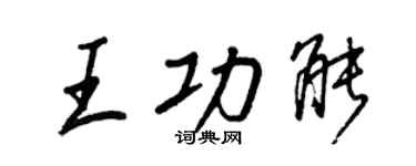王正良王功能行書個性簽名怎么寫