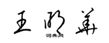 梁錦英王明華草書個性簽名怎么寫