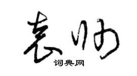 曾慶福袁帥草書個性簽名怎么寫