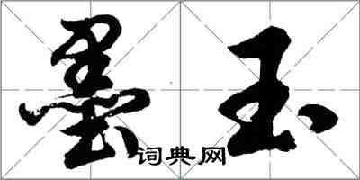 胡問遂墨玉行書怎么寫