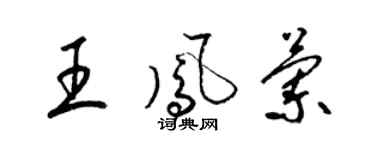 梁錦英王鳳蘭草書個性簽名怎么寫