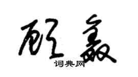 朱錫榮顧鑫草書個性簽名怎么寫
