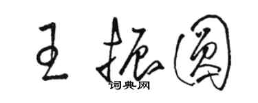 駱恆光王振圓草書個性簽名怎么寫