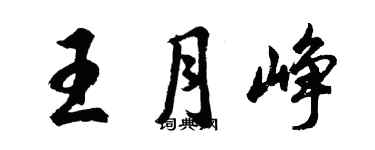 胡問遂王月崢行書個性簽名怎么寫