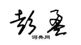 朱錫榮彭盈草書個性簽名怎么寫