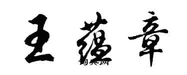 胡問遂王蘊章行書個性簽名怎么寫