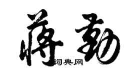 胡問遂蔣勤行書個性簽名怎么寫