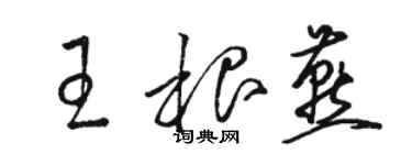 駱恆光王根燕草書個性簽名怎么寫