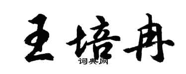 胡問遂王培冉行書個性簽名怎么寫